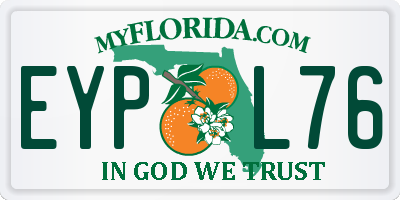 FL license plate EYPL76