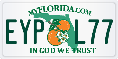 FL license plate EYPL77