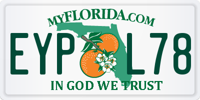 FL license plate EYPL78