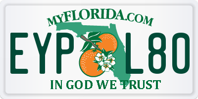 FL license plate EYPL80