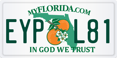 FL license plate EYPL81