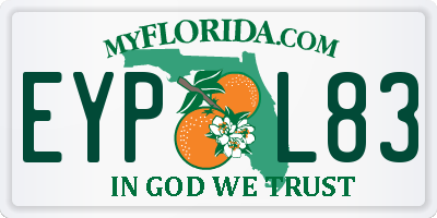 FL license plate EYPL83