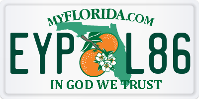 FL license plate EYPL86