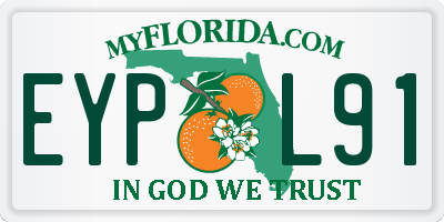 FL license plate EYPL91