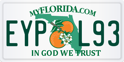 FL license plate EYPL93
