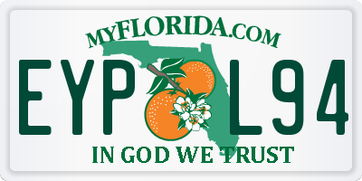 FL license plate EYPL94