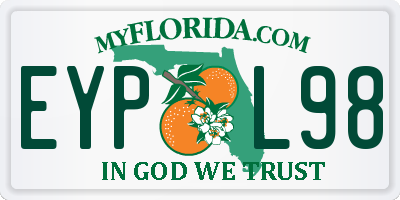 FL license plate EYPL98