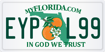 FL license plate EYPL99