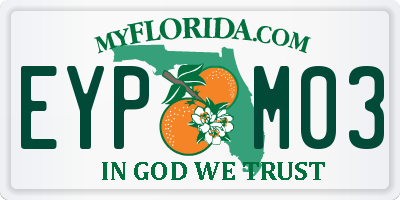 FL license plate EYPM03