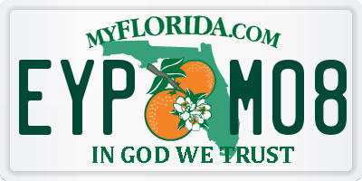 FL license plate EYPM08