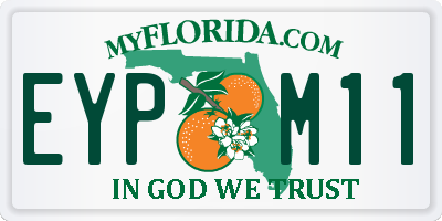 FL license plate EYPM11