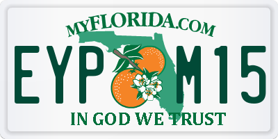 FL license plate EYPM15