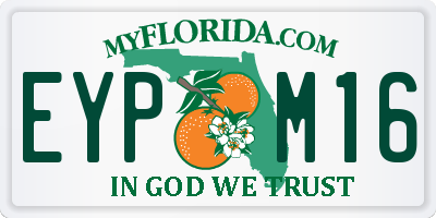 FL license plate EYPM16