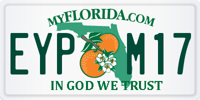 FL license plate EYPM17