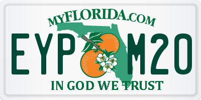 FL license plate EYPM20