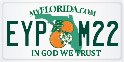 FL license plate EYPM22