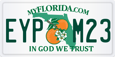 FL license plate EYPM23