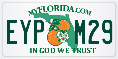 FL license plate EYPM29