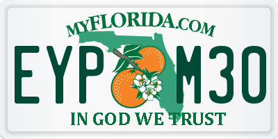 FL license plate EYPM30