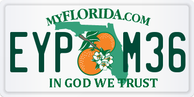 FL license plate EYPM36