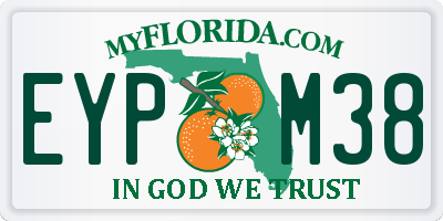 FL license plate EYPM38