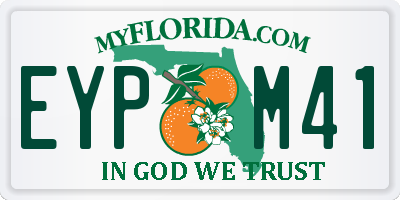 FL license plate EYPM41