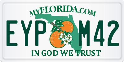 FL license plate EYPM42