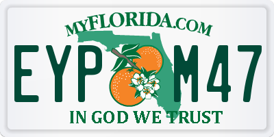 FL license plate EYPM47