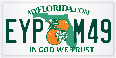 FL license plate EYPM49