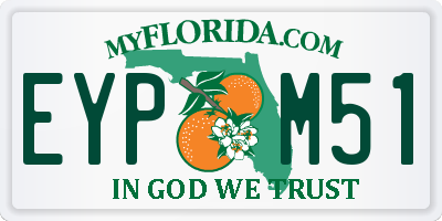 FL license plate EYPM51