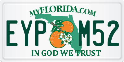 FL license plate EYPM52