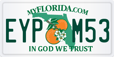 FL license plate EYPM53
