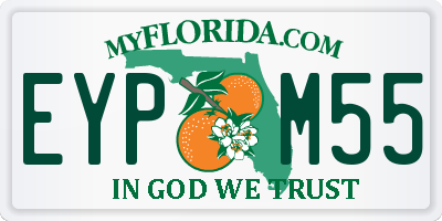 FL license plate EYPM55