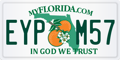 FL license plate EYPM57