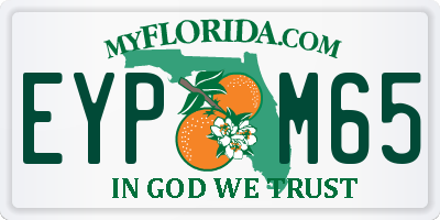 FL license plate EYPM65