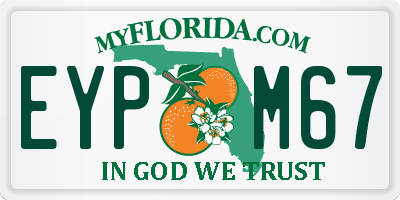FL license plate EYPM67