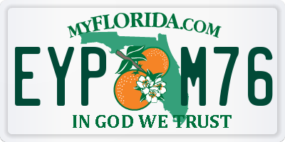 FL license plate EYPM76