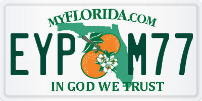 FL license plate EYPM77