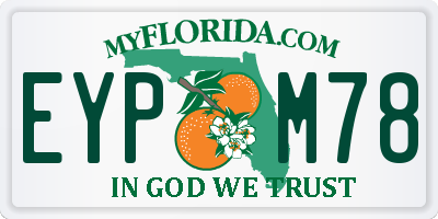 FL license plate EYPM78
