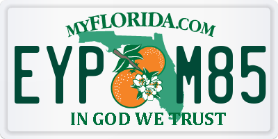 FL license plate EYPM85
