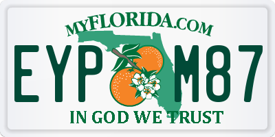 FL license plate EYPM87