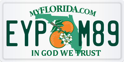 FL license plate EYPM89