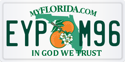 FL license plate EYPM96