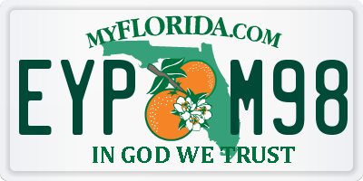 FL license plate EYPM98