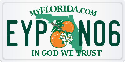 FL license plate EYPN06