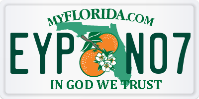 FL license plate EYPN07