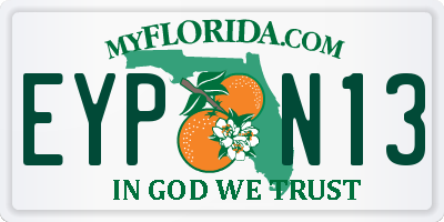FL license plate EYPN13
