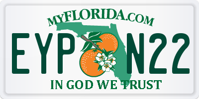FL license plate EYPN22