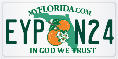 FL license plate EYPN24