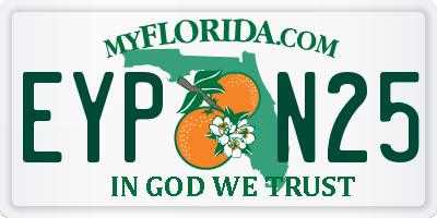 FL license plate EYPN25